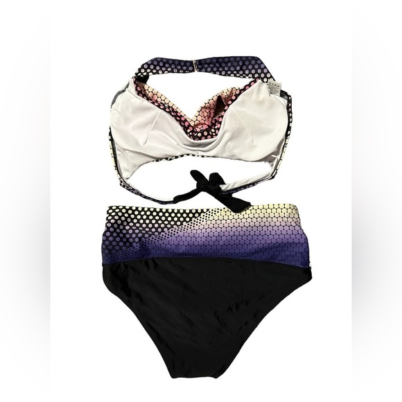 Women’s Swimsuit Bikini Polkadot Multicolored Size Large L - Picture 7 of 8